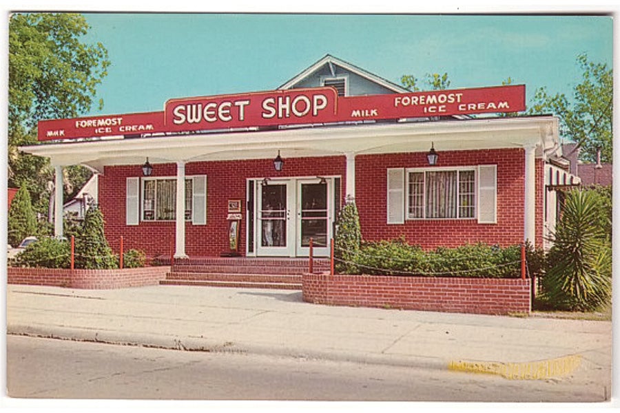 A view of the Sweet Shop.