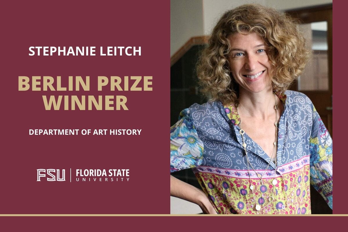 Stephanie Leitch, professor and chair of FSU's Department of Art History, will use the Berlin Prize to complete a book exploring how recycled images influenced perceptions of distant peoples, places and animals during the 16th and 17th centuries.