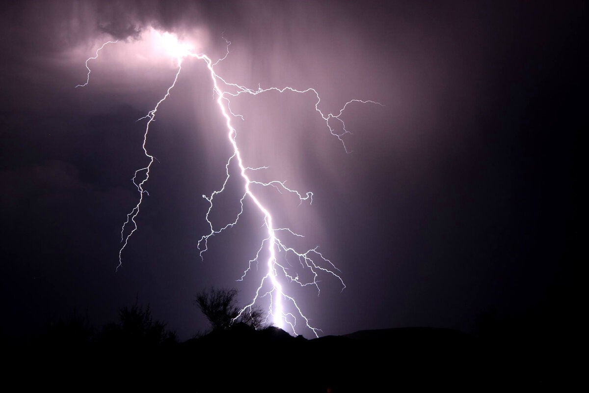 Lightning storm