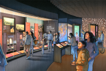 Rendering of the Molina Family Latino Gallery.