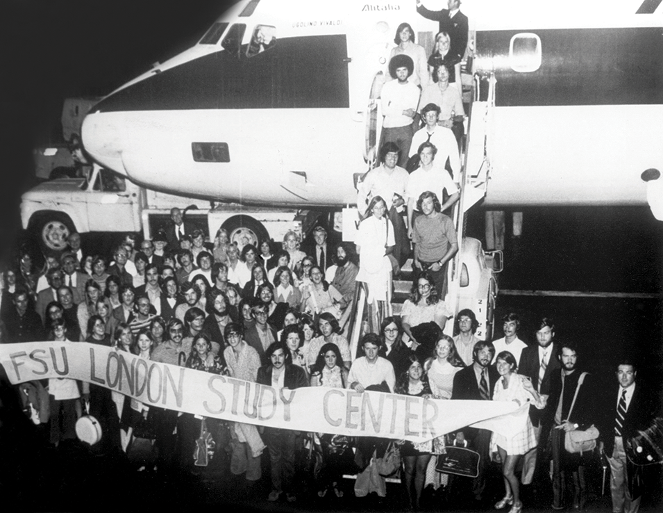 Members of the first class to study at Florida State University’s London Study Centre