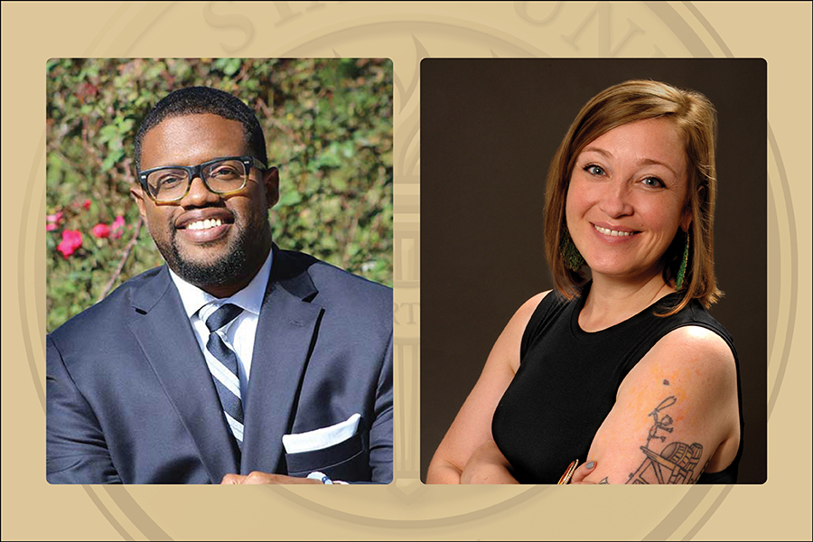 Assistant professors of religion Jamil Drake and Laura McTighe