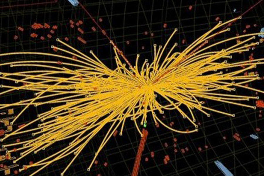 The Higgs boson particle. 