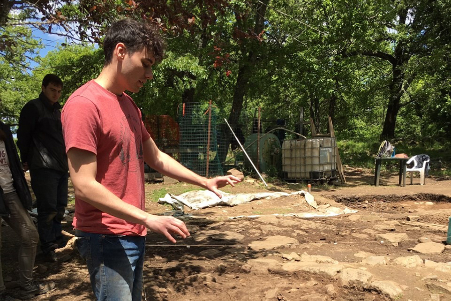 2019 – Nic Proenza planning out his excavations. Courtesy photo.