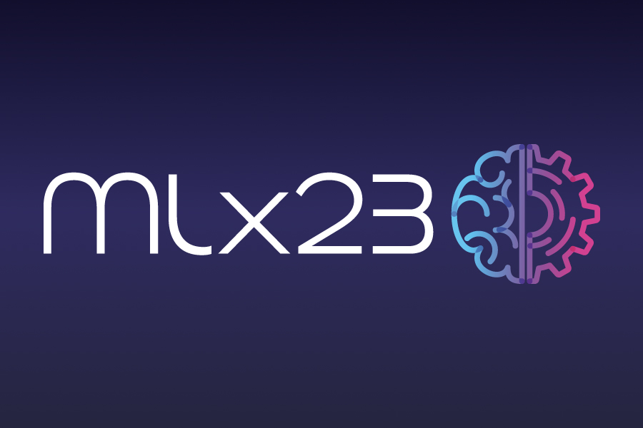 A dark blue graphic with MLX23 in white text and a brain drawing. 