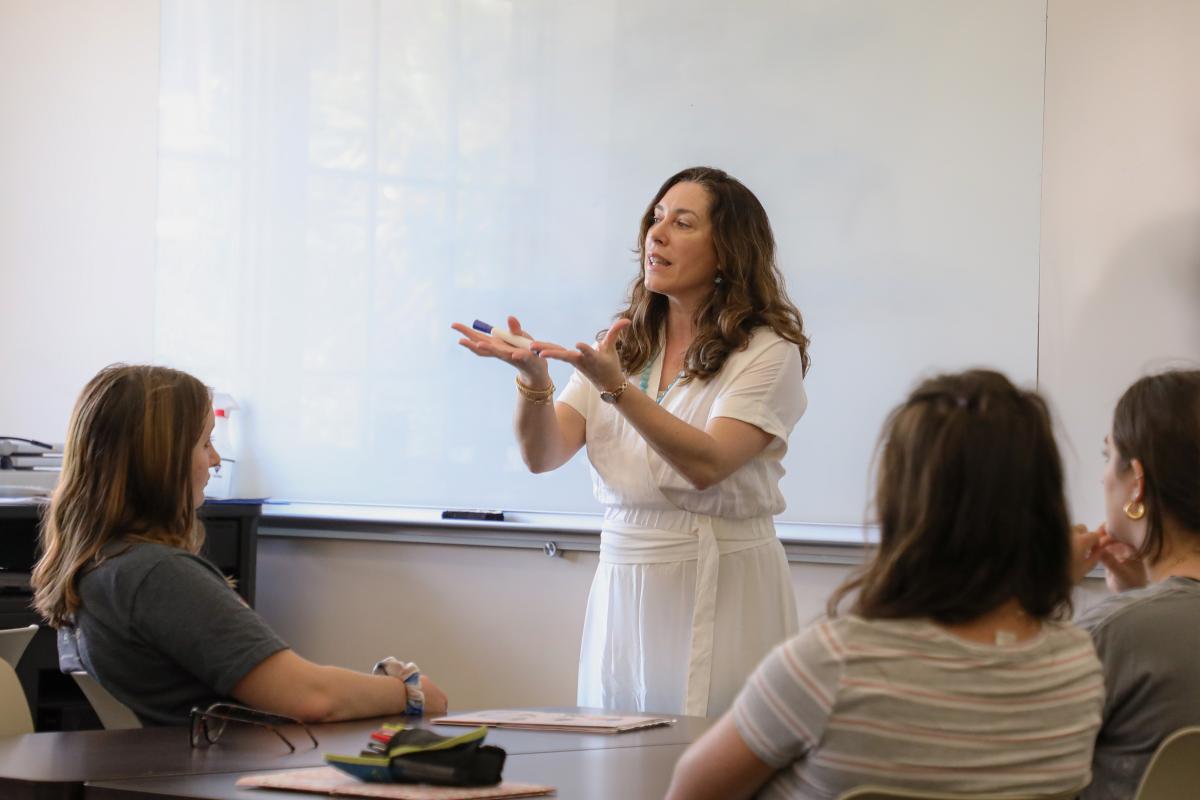  Carolina Gonzalez, professor of Spanish and linguistics, is among the instructors teaching classes in the FSU Linguistics Program.