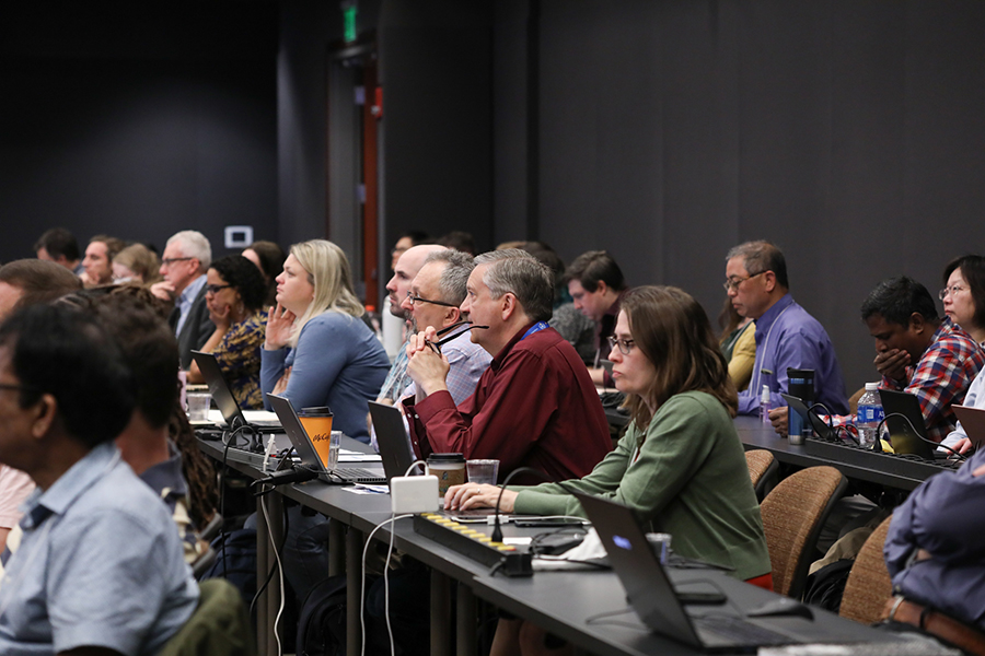 Participants attend the NOAA joint conference.