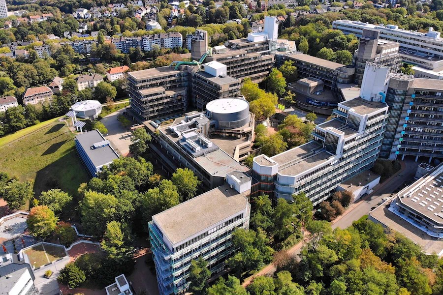 Bergische Universität Wuppertal – FSU Exchange campus aerial view in Germany. (Adobe stock image)