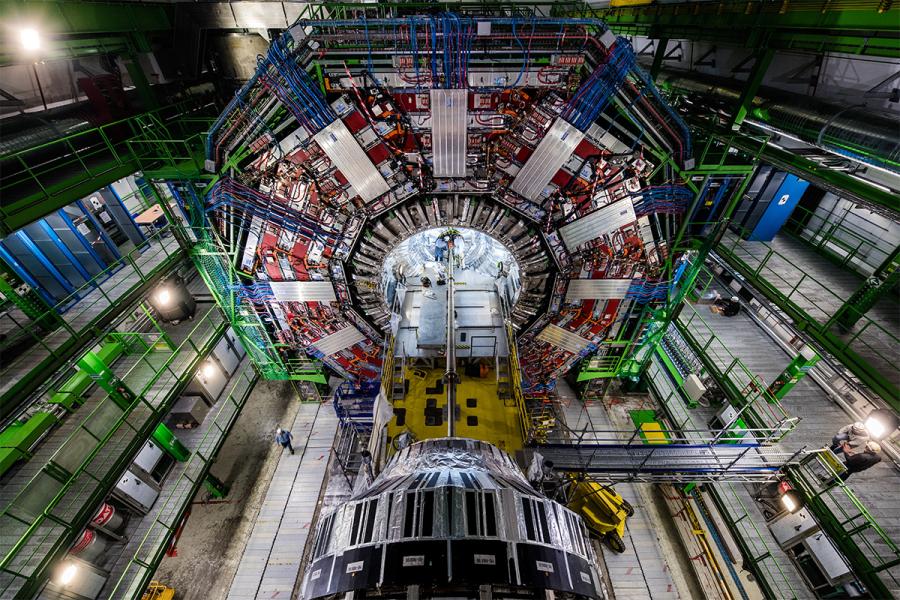 A view of the Large Hadron Collider, the world’s largest and most powerful particle accelerator, at the European Organization for Nuclear Research, known as CERN. (Courtesy of CERN)