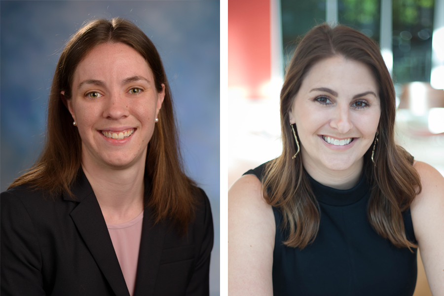 Department of Psychology alumnae Amanda Raines and Elizabeth Tighe