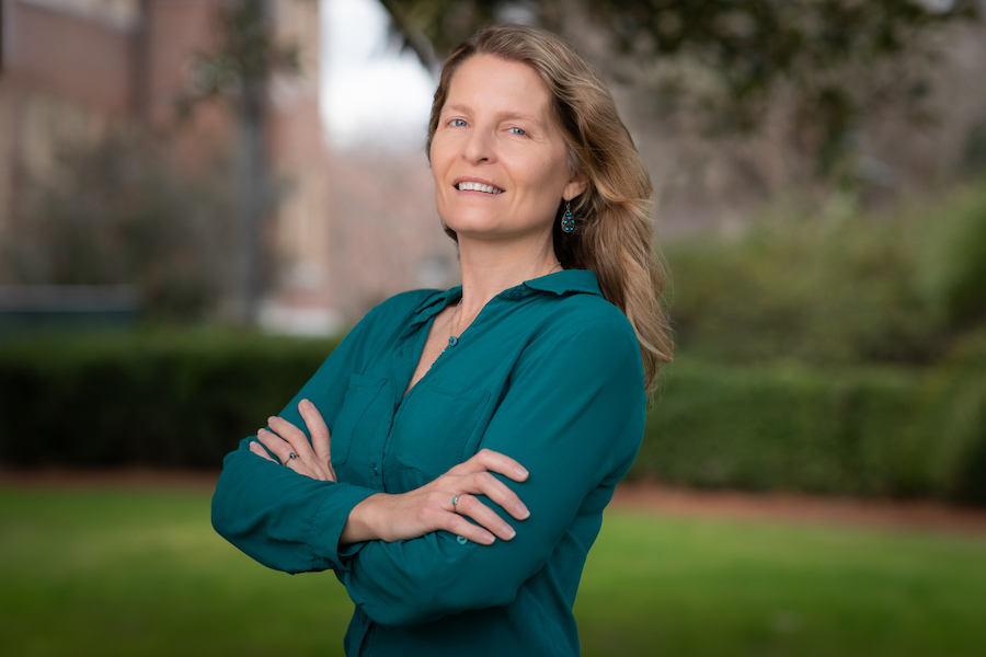 Melanie Damour is a marine archaeologist and two-time Florida State University alumna who earned bachelor’s and master’s degrees from the Department of Anthropology. Photo by Devin Bittner.