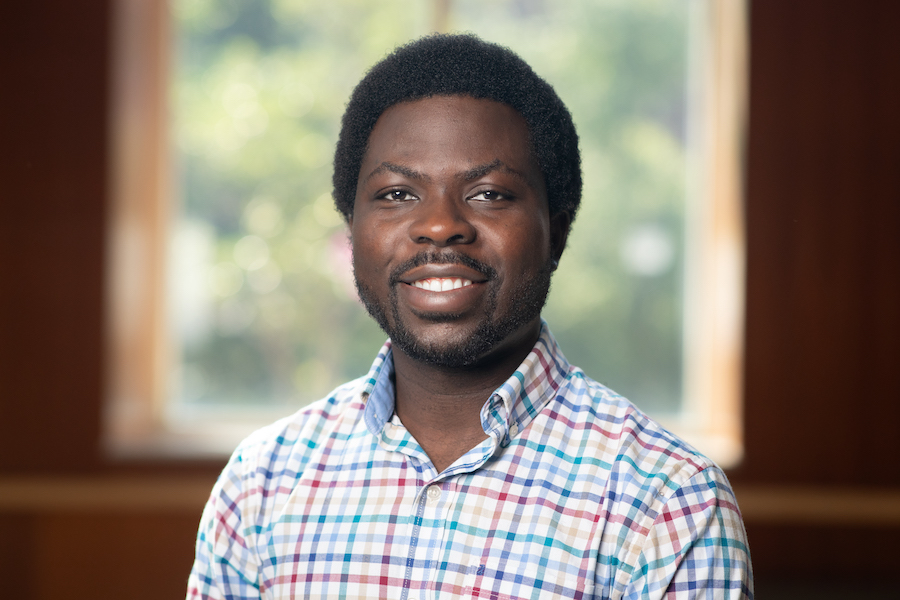 Samuel Ajayi graduated from Florida State University in 2025 with a doctorate in physics from the Department of Physics. Photo by Devin Bittner.
