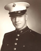 Brooks Pettit in Marine uniform